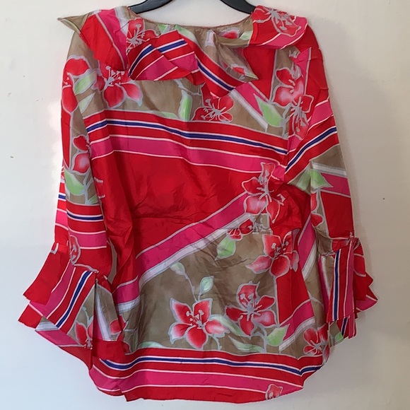 NWT Tommy Hilfiger front tie blouse - Picture 4 of 6